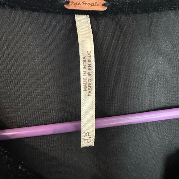 Free People velvet dress with floral embroidery - Picture 2 of 7